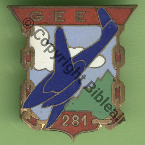 3793.EMGFA  CIE BALISAGE RADIOELECTRIQUE 281 REIMS SM Eping recollee etain Dos lisse Src.Y.GENTY 53Eur(x5) 